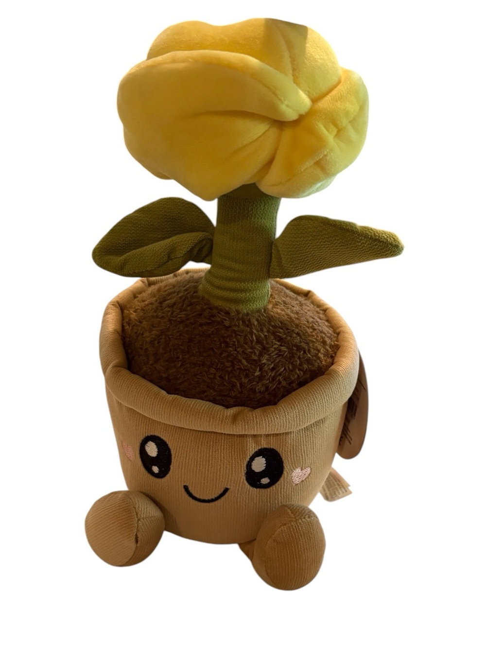 Smoochy Pals Yellow Flower Pot Plush
